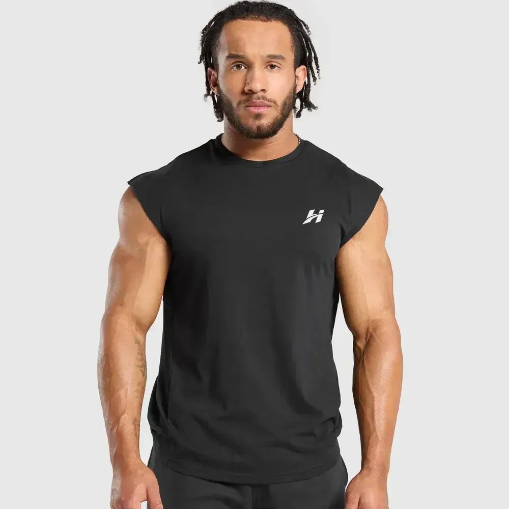 Cut-off Sleeve Tank Top