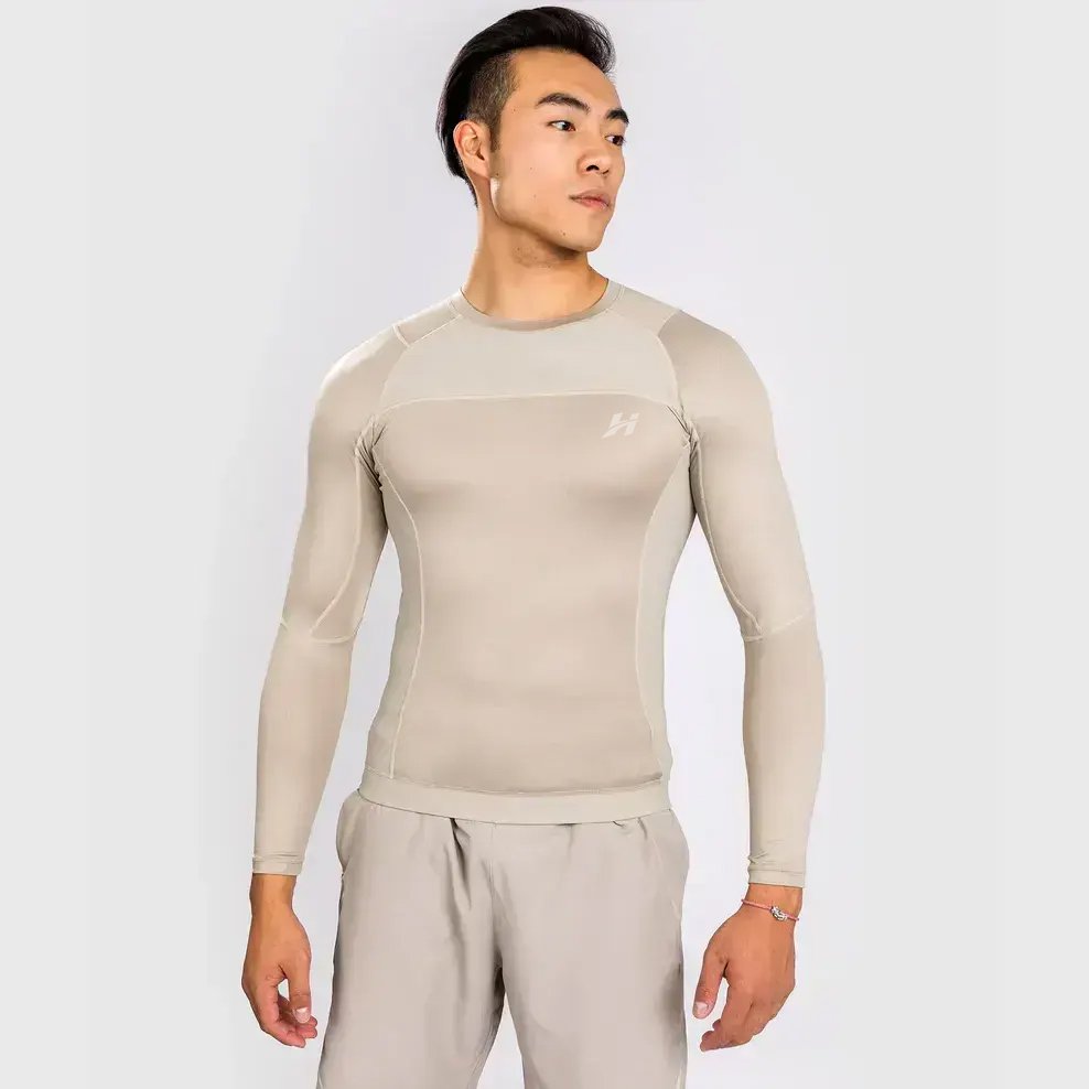 Custom Beige relaxed fit Compression